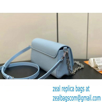 Louis Vuitton Epi leather Twist West Pochette Bag M83478 Ice Blue 2024