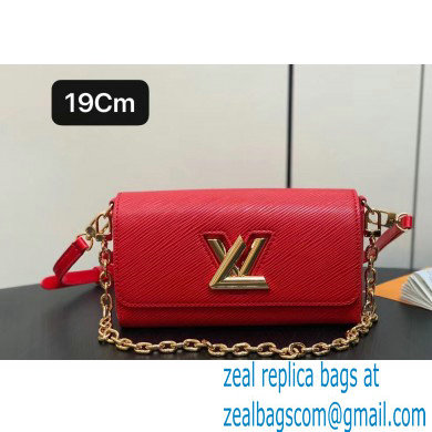 Louis Vuitton Epi leather Twist West Pochette Bag M83593 Red 2024