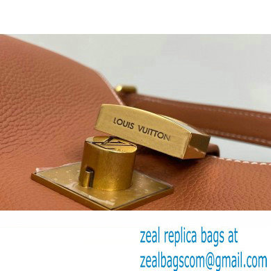 Louis Vuitton Grained calfskin Low Key Shoulder Bag M24885 Cognac Brown 2024