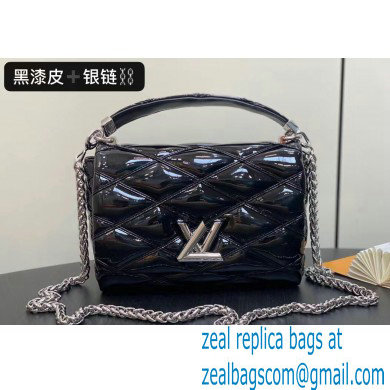 Louis Vuitton Lambskin GO-14 MM Bag M25046 Black/Silver 2024