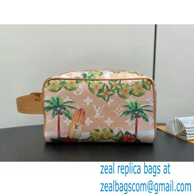 Louis Vuitton Locker Dopp Kit Bag Floral Print M24799 2024