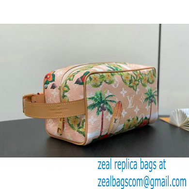 Louis Vuitton Locker Dopp Kit Bag Floral Print M24799 2024