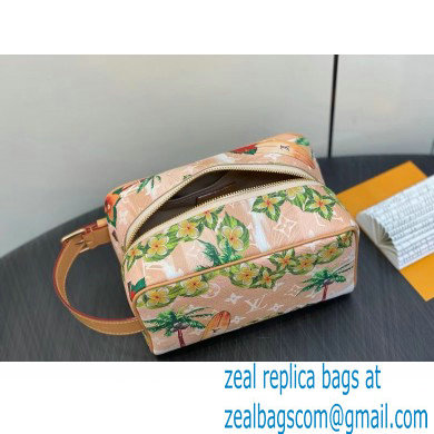 Louis Vuitton Locker Dopp Kit Bag Floral Print M24799 2024