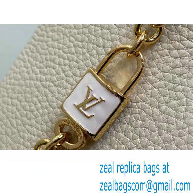 Louis Vuitton Lovelock chain Taurillon leather Capucines BB Bag M23950 Creamy 2024