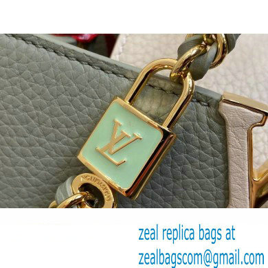 Louis Vuitton Lovelock chain Taurillon leather Capucines BB Bag M23950 Dusty Green 2024