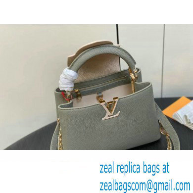 Louis Vuitton Lovelock chain Taurillon leather Capucines BB Bag M23950 Dusty Green 2024