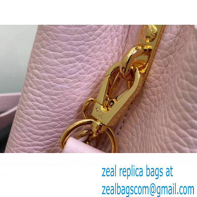 Louis Vuitton Lovelock chain Taurillon leather Capucines BB Bag M23950 Pink 2024