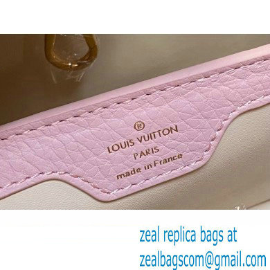 Louis Vuitton Lovelock chain Taurillon leather Capucines BB Bag M23950 Pink 2024