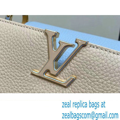 Louis Vuitton Lovelock chain Taurillon leather Capucines MM Bag Creamy 2024