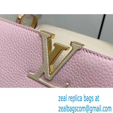 Louis Vuitton Lovelock chain Taurillon leather Capucines MM Bag Pink 2024