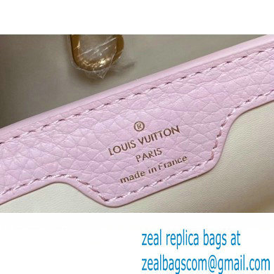 Louis Vuitton Lovelock chain Taurillon leather Capucines MM Bag Pink 2024