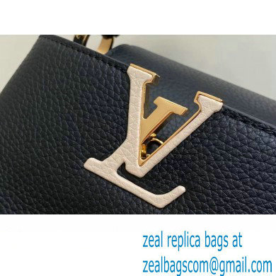 Louis Vuitton Lovelock chain Taurillon leather Capucines Mini Bag M23951 Black 2024