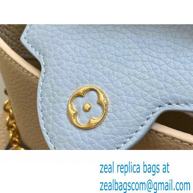 Louis Vuitton Lovelock chain Taurillon leather Capucines Mini Bag M23951 Creamy 2024