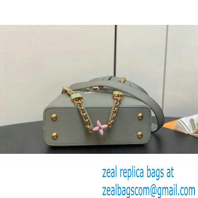 Louis Vuitton Lovelock chain Taurillon leather Capucines Mini Bag M23951 Dusty Green 2024