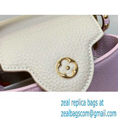 Louis Vuitton Lovelock chain Taurillon leather Capucines Mini Bag M23951 Pink 2024