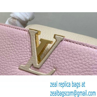 Louis Vuitton Lovelock chain Taurillon leather Capucines Mini Bag M23951 Pink 2024