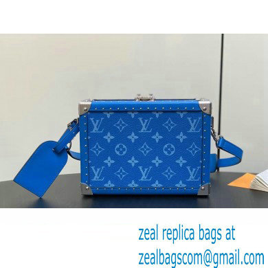 Louis Vuitton Monogram Canvas Clutch Box Bag M10611 Blue 2024