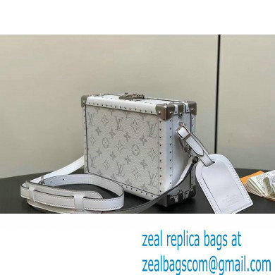 Louis Vuitton Monogram Canvas Clutch Box Bag M11049 White 2024