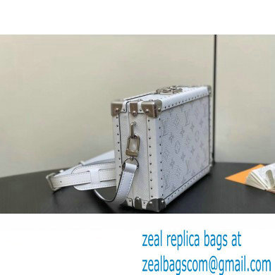 Louis Vuitton Monogram Canvas Clutch Box Bag M11049 White 2024