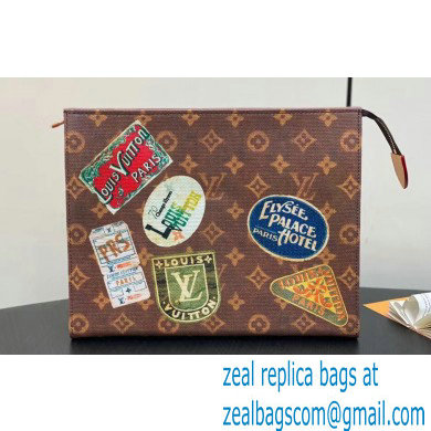 Louis Vuitton Monogram Canvas Toilet Pouch Bag Flight Mode M83487 2024