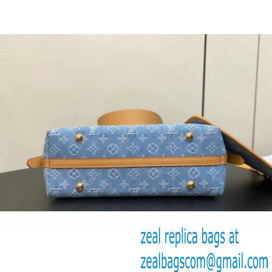 Louis Vuitton Monogram Denim CarryAll PM Bag M11462 Sky Blue 2024