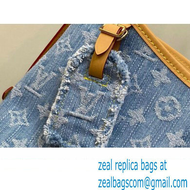 Louis Vuitton Monogram Denim CarryAll PM Bag M11462 Sky Blue 2024