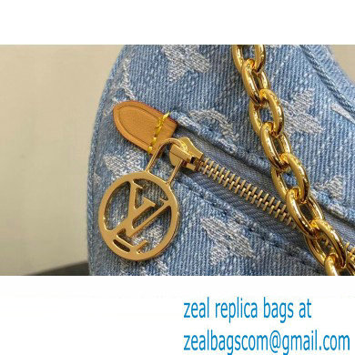 Louis Vuitton Monogram Denim Loop Bag M24846 Sky Blue 2024