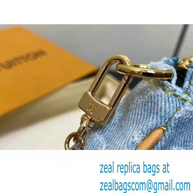 Louis Vuitton Monogram Denim Mini Pochette Accessoires Bag M82960 LV By The Pool Sky Blue 2024