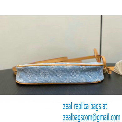 Louis Vuitton Monogram Denim Pochette Accessoires Mila Bag M82962 LV By The Pool Sky Blue 2024