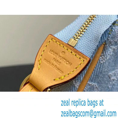 Louis Vuitton Monogram Denim Pochette Accessoires Mila Bag M82962 LV By The Pool Sky Blue 2024