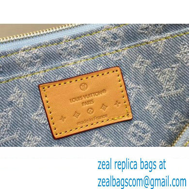 Louis Vuitton Monogram Denim Pochette Accessoires Mila Bag M82962 LV By The Pool Sky Blue 2024