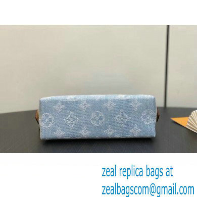 Louis Vuitton Monogram Denim Pochette Cosmetique PM Bag M83616 LV By The Pool Sky Blue 2024