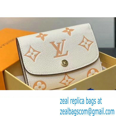 Louis Vuitton Monogram Empreinte leather Emilie Wallet M60688 Creamy 2024