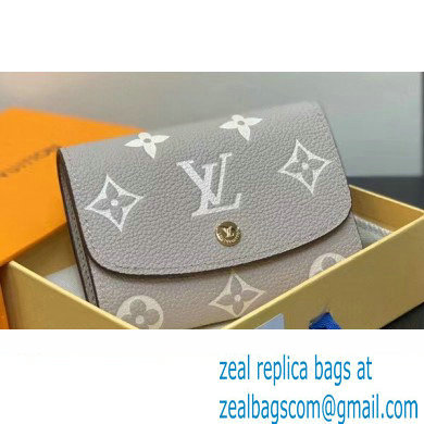 Louis Vuitton Monogram Empreinte leather Emilie Wallet M60688 Gray 2024