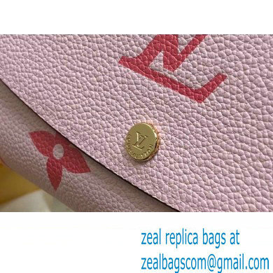 Louis Vuitton Monogram Empreinte leather Emilie Wallet M83138 Pink 2024