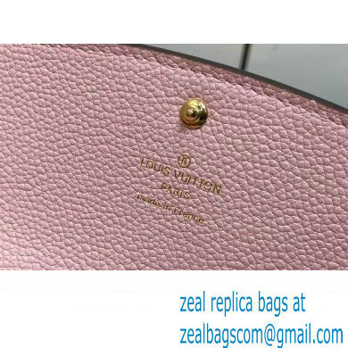 Louis Vuitton Monogram Empreinte leather Emilie Wallet M83138 Pink 2024