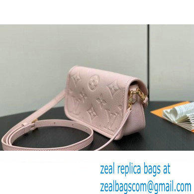 Louis Vuitton Monogram Empreinte leather Nano Diane Bag M83566 Opale Pink 2024