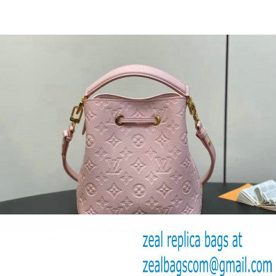 Louis Vuitton Monogram Empreinte leather Neonoe BB Bag M47038 Opal Pink 2024