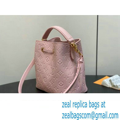 Louis Vuitton Monogram Empreinte leather Neonoe BB Bag M47038 Opal Pink 2024