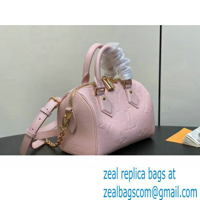 Louis Vuitton Monogram Empreinte leather Speedy Bandouliere 20 Bag M47136 Opal Pink 2024