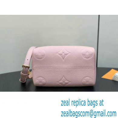 Louis Vuitton Monogram Empreinte leather Speedy Bandouliere 20 Bag M47136 Opal Pink 2024