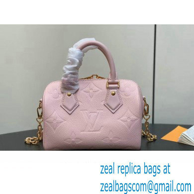 Louis Vuitton Monogram Empreinte leather Speedy Bandouliere 20 Bag M47136 Opal Pink 2024