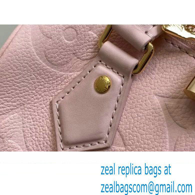 Louis Vuitton Monogram Empreinte leather Speedy Bandouliere 20 Bag M47136 Opal Pink 2024