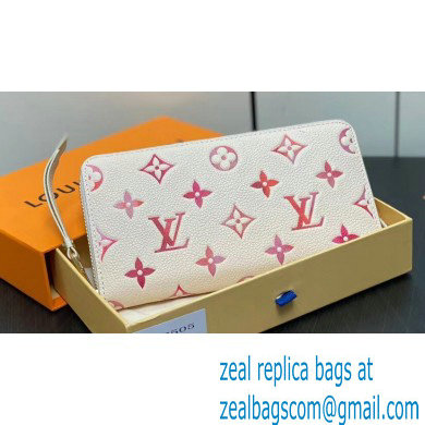 Louis Vuitton Monogram Empreinte leather Zippy Wallet M83505 Sunrise Aquarelle 2024