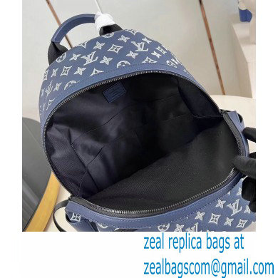 Louis Vuitton Monogram Shadow leather Discovery Backpack Bag M24760 Ink Blue 2024