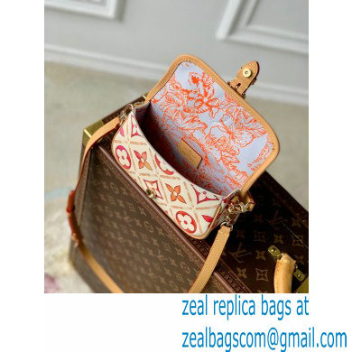 Louis Vuitton Monogram Tiles canvas Nano Diane Bag M83621 Coral 2024