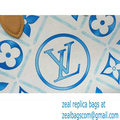 Louis Vuitton Monogram Tiles canvas OnTheGo MM Bag M11262 LV By The Pool Lagoon Blue 2024