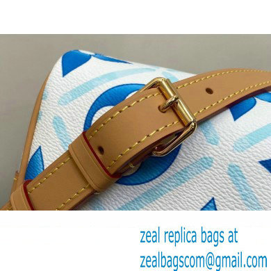 Louis Vuitton Monogram Tiles canvas Speedy Bandouliere 25 Bag M11264 LV By The Pool Lagoon Blue 2024