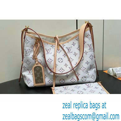 Louis Vuitton Monogram jacquard fabric CarryAll PM Bag M24707 Multicolor Beige 2024