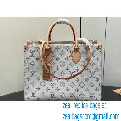 Louis Vuitton Monogram jacquard fabric OnTheGo MM Bag M24708 Multicolor Beige 2024